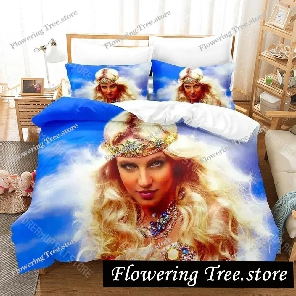 Sexy Britney Spears Bedding Set Duvet Cover Bed Set Quilt Cover Pillowcase Comforter king Queen Size Boys Adult Bedding Set