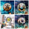 Halloween Suncatcher Hanging Decoration Ghost Pumpkin Witch Black Cat Castle