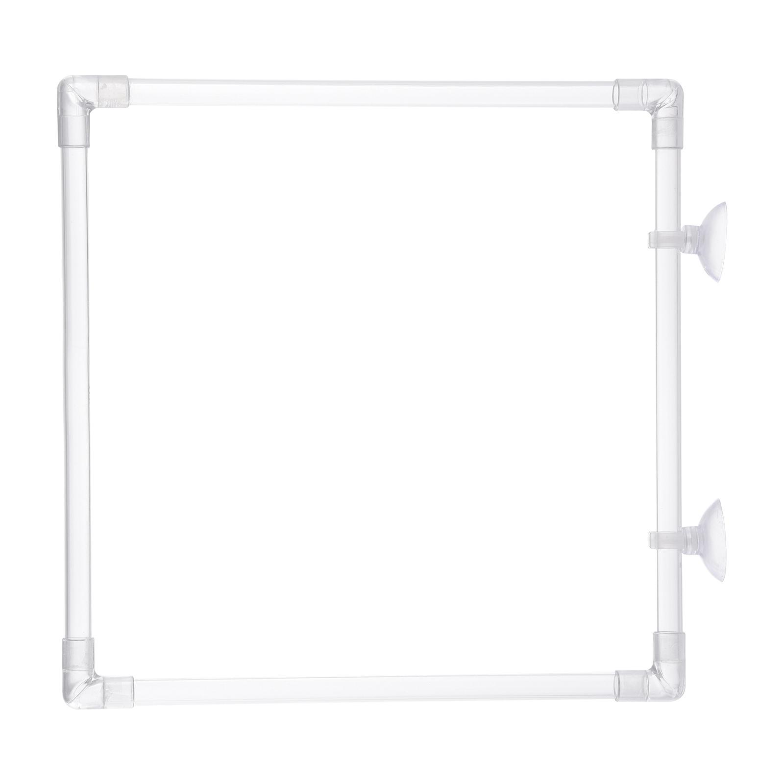 

Clear Aquarium Feeding Ring 23x23CM Nonslip Suction Cup Fish Food Dispenser Rings for Safe and Nondrift Feeding Use