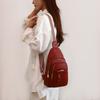 Solid Color Bohemian Chest Bag PU Leather Outdoor Shoulder Bag Crossbody Backpack  Hiking