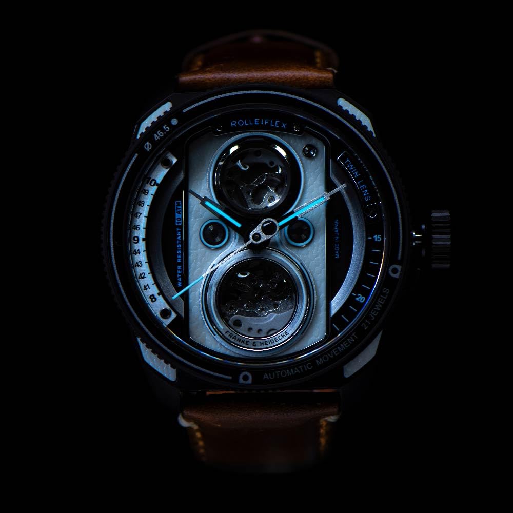 [Steuer] Uhr TWIN LENS Rollei TS2002G Herren Braun