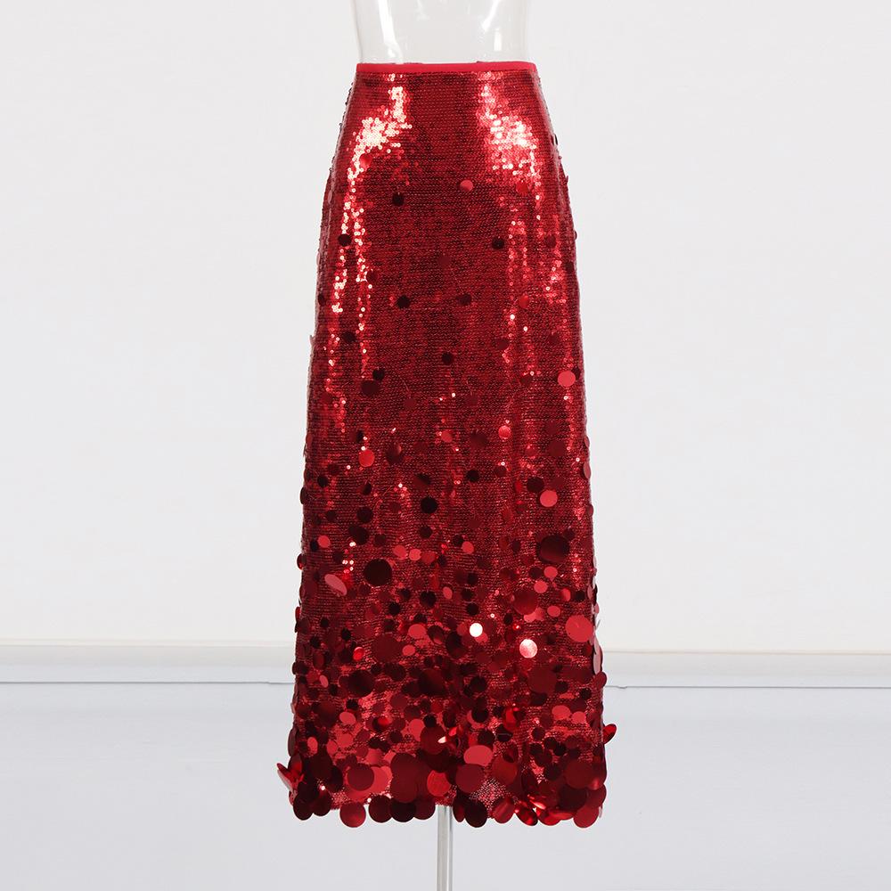 2026 Spring Luxury Sequin Patchwork A-line Evening Gown for Women