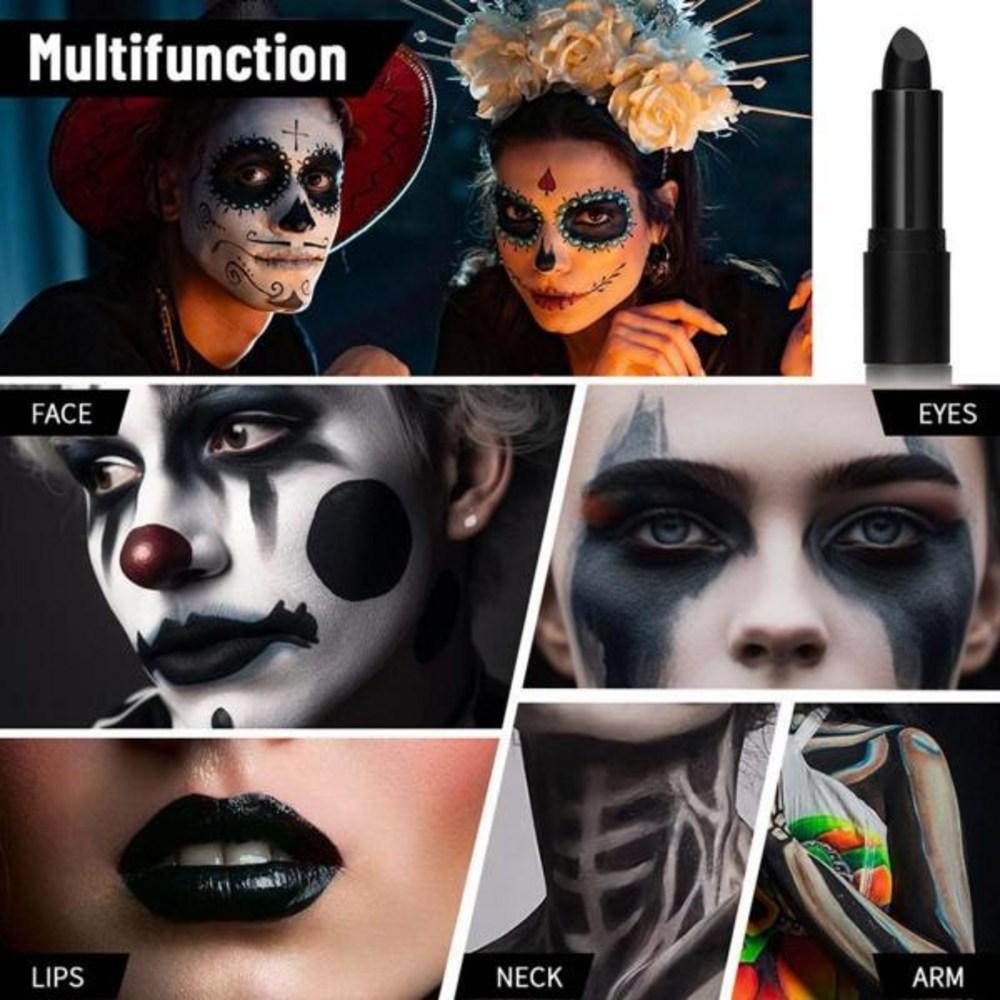 Face Body Art Paint Festival Halloween Party Supplies Black Body Stick Cream Makeup Pen Safe Lightweight Non-toxic, 114