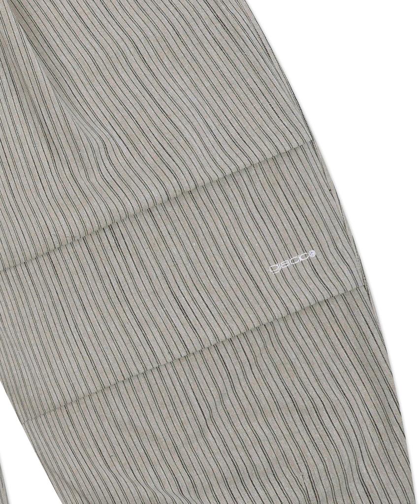 GLACK Gp139 Striped Linen Easy Pants (Beige)