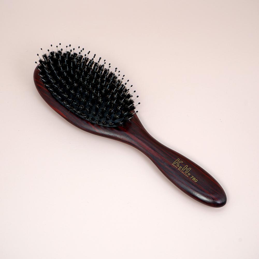 Bamboo Handle Air Cushion Hair Brush - Anti-static Scalp Massage Comb, Detangling for All Hair Types, Daily Hair Care Tool