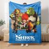 Shrek Theme Printed Blanket - Perfect for Couch, Bed, Travel & Outdoor Use | Machine Washable, Cozy & Durable.