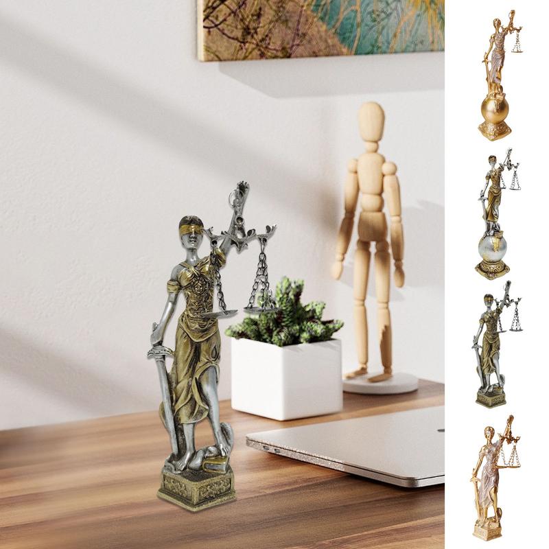 Bogini Sprawiedliwości Statua Bogini Sprawiedliwości Temida Statua Ornamenty Mitologia Grecka Statuetki Sprawiedliwości Ze Zasłoniętymi Oczami Wystrój Domu
