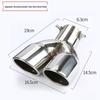 Universal Stainless Steel Tailpipe Muffler Tip Decoration