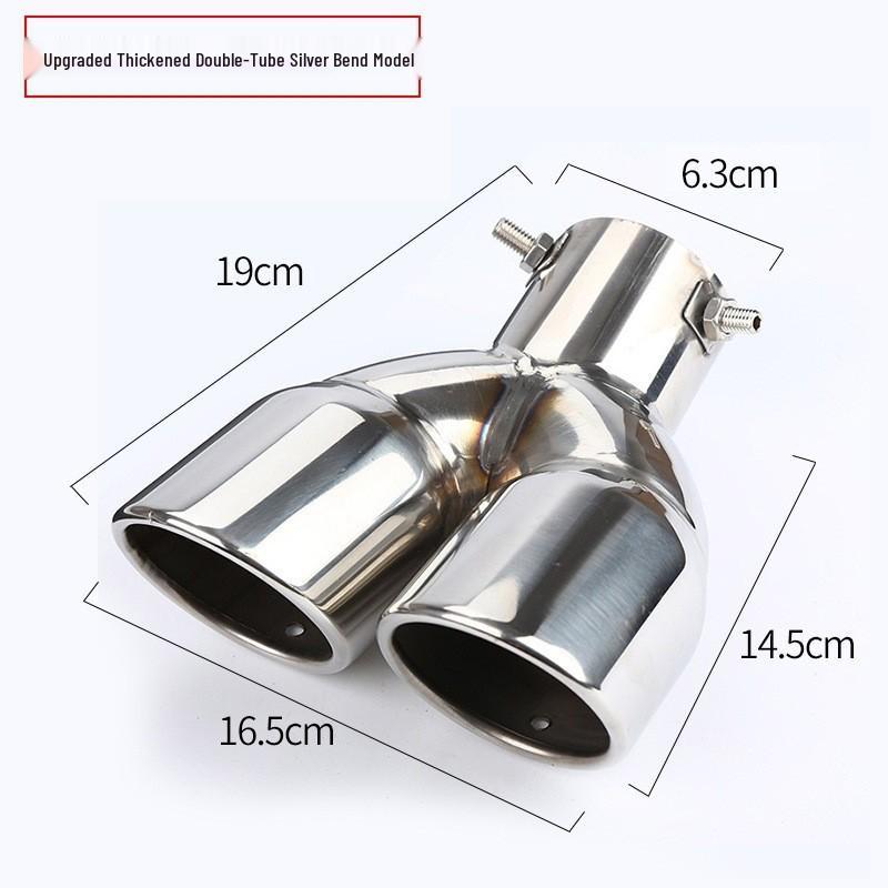 Universal Stainless Steel Tailpipe Muffler Tip Decoration