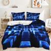 3D Digital Printing Music Theme Duvet Cover Set Piano Note Pattern Quilt Cover Pillowcase Music Lover Bedroom Decorative Bedding 3pcs