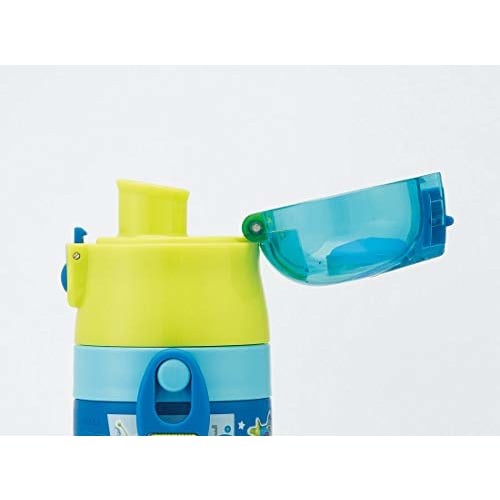 Skater Kids' 2-Way Stainless Steel Water Bottle with Cup, Toy Story 19 Disney Design, 430ml (SKDC4)