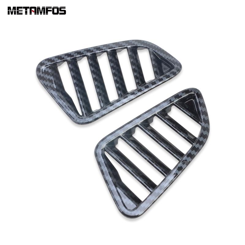 For Nissan Navara NP300 ST 2015-2024 2025 Carbon Fiber Front Air Condition Vent Outlet Cover Trim Inner Accessories Car Styling