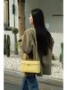 Genuine Cowhide Leather Makeup Crossbody Bag - Elegant, Versatile, Candy-Colored Women's Handheld Tote
