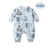 Four Seasons Cotton Baby Sleeping Bag with Zipper, Split-Leg Design, Anti-Kick Romper Quilt