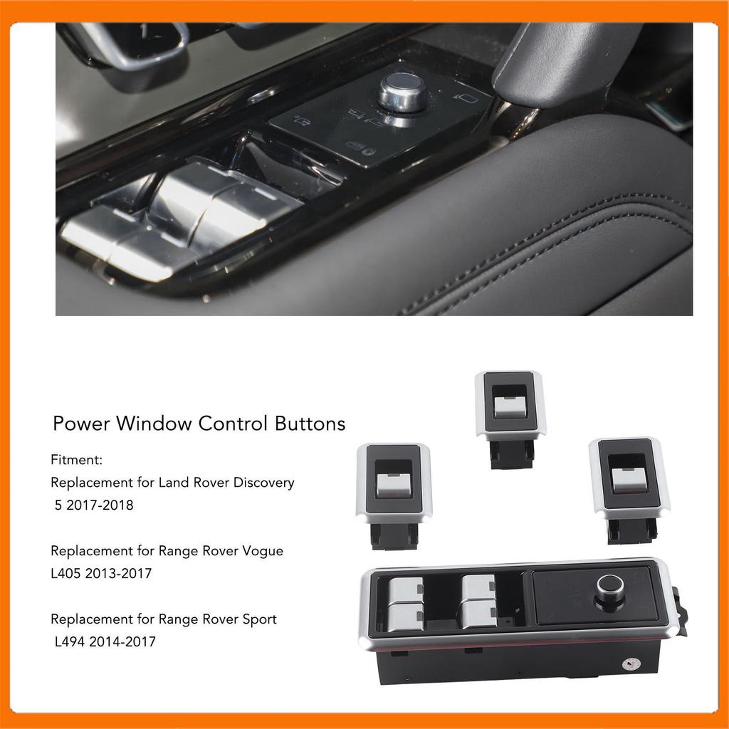 LCD Power Door Window Lift Control Buttons Smooth Window Control Kit Exquisite Workmanship Perfect Fit for Car Range Rover