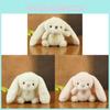 Cute Rabbit Plush Toy With Fabric Cover For Backpack And Keys