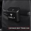 Car Vehicle Case Storage Box Black ABS Square Pressing Trash Can For Tesla Model 3 Model S Model X Y Roadster Performance