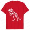 Funny Skeleton Dinosaur Shirt for Men Dinosaur Coffee T-shirts Short Sleeve Fashion Casual Funny Tee Skeleton Halloween Shirts