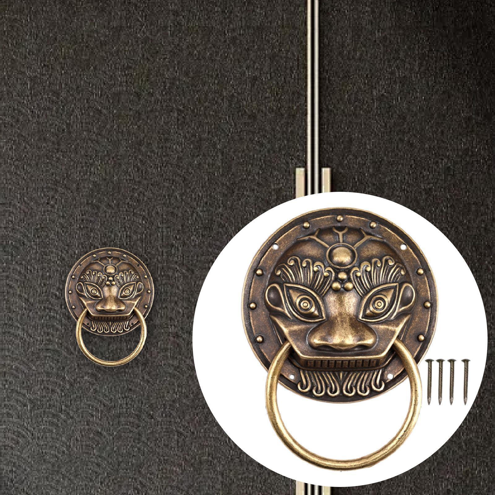 

Декоративная ручка-молоток в виде головы льва из латуни, винтажные ворота для шкафа