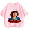 Summer Casual Crew Neck T Shirt Kawaii Cartoon Design Children Stranger Things Short Sleeve Tops Boys Girls