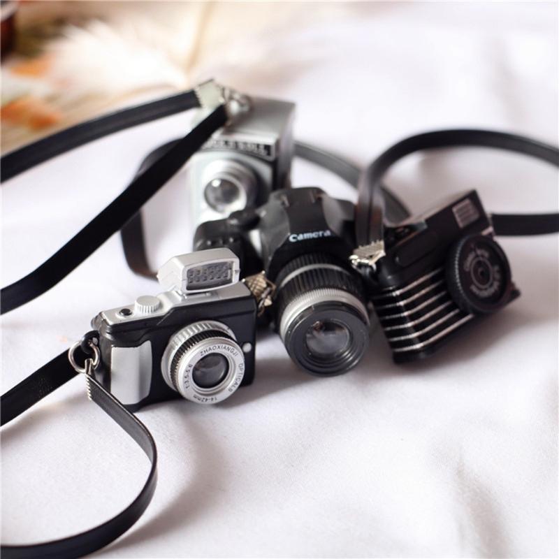 1/12 Dollhouse Mini Camera Model Infants Photo Shooting Decorations Newborn Photography Props Retro Miniature Camera