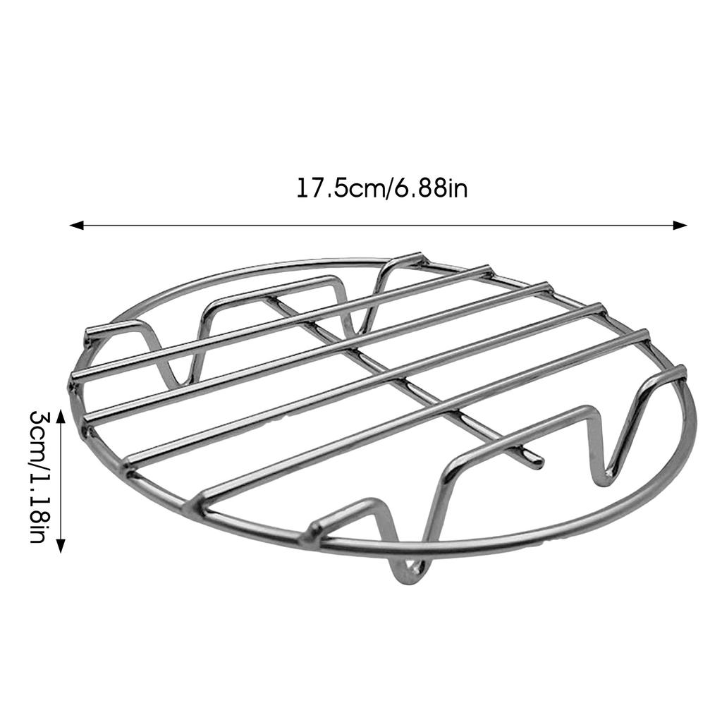1pcs Round Steamer Rack Cooking Rack Multi-use Rust-proof Steaming Rack Fits Air Fryer/Stockpot/Pressure Cooker