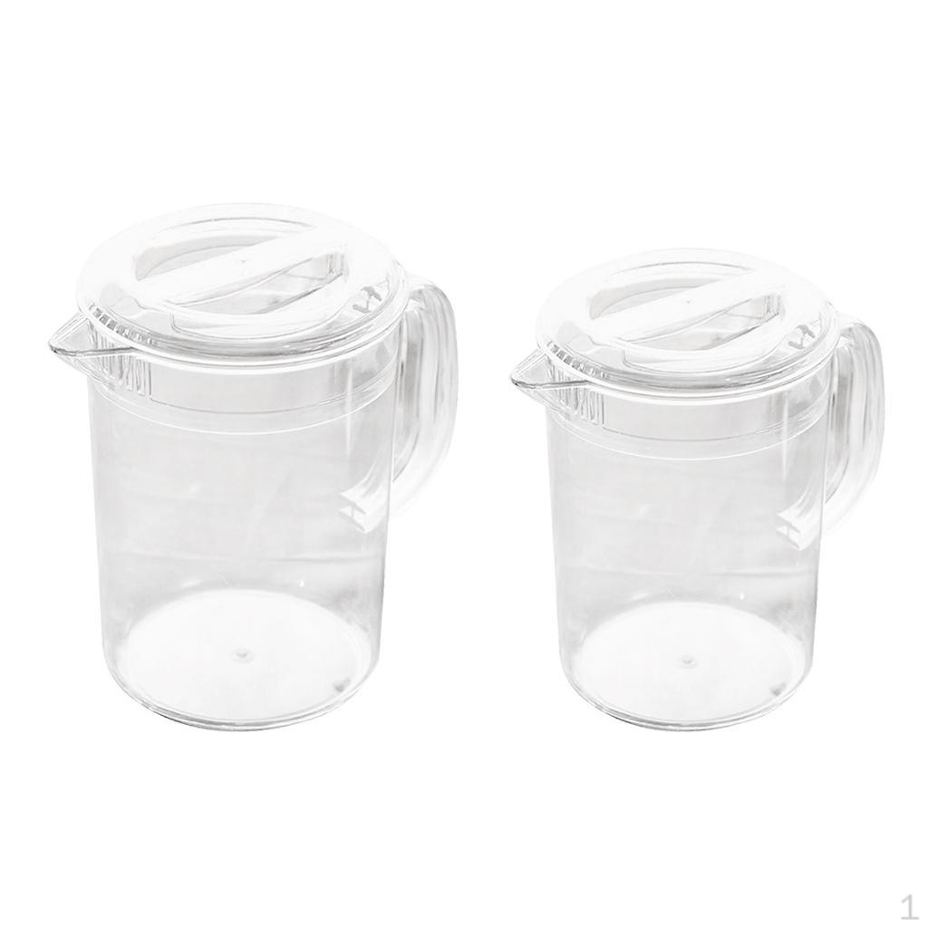 2Pack Of Acrylic With Lid For Water, Tea, Lemonade, Milk Storage