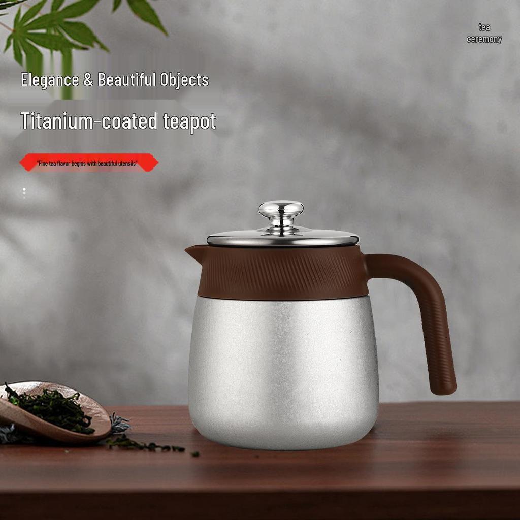 Titanium-Plated Stew and Tea Pot with Gift Box - Heat-Preserving Set for Home, Business, or Gift