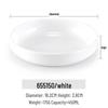 Morona White Melamine Round Small Serving Dishes, Set of 5