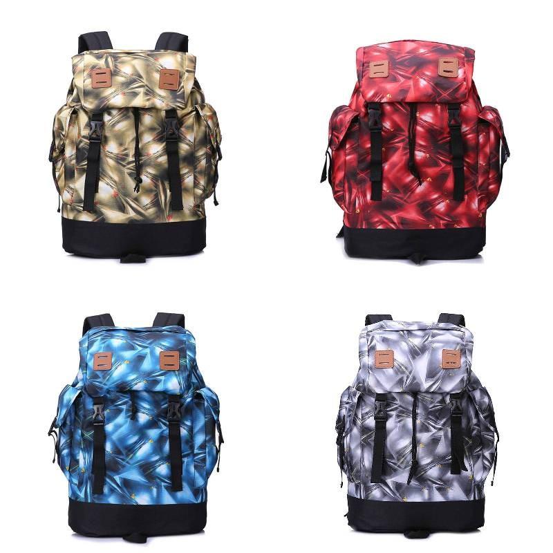 Waterproof Travel Mens Backpack Geometric Pattern Organizer Daily Bag Commute