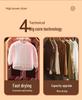 Compact Warm Air Dryer for Shoes, Clothes, and Dust Mite Removal - Ideal for Baby Rooms and Dorms