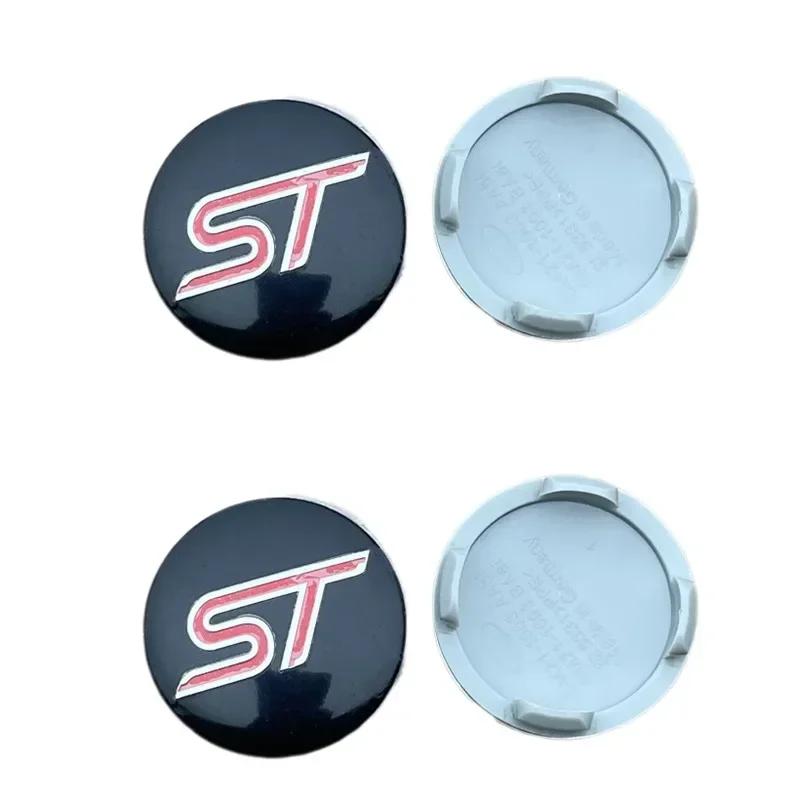 

4Pcs 54mm ST Wheel Center Cover Hub Caps Car Emblem Badge For F-o-rd ST Logo Auto Accessories ST-Silver Red(4pcs)