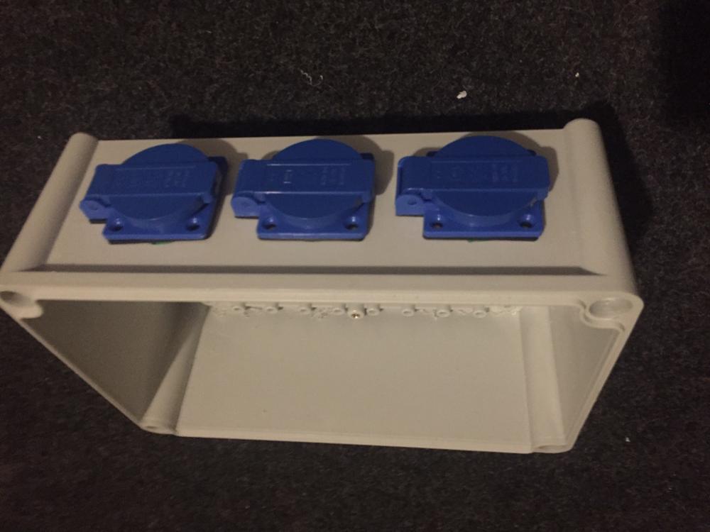IP54 Weatherproof American Standard Electrical Box with Waterproof Socket Flip Cover and Recessed Generator Socket.
