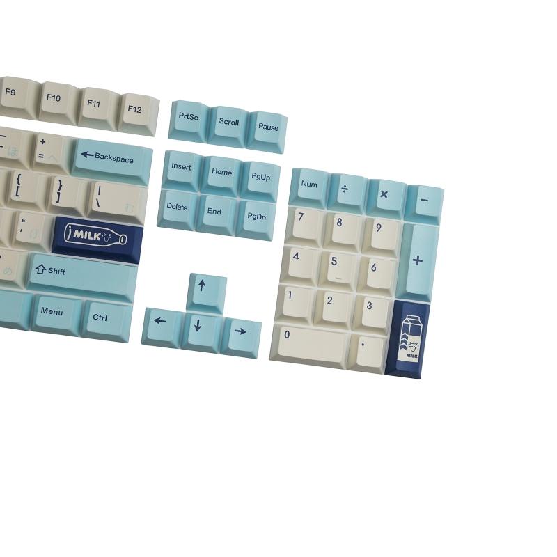 143 Keys Fruity Milk Keycaps  Profile PBT Dye Sublimation Mechanical Keyboard Keycap For MX H 61/68/87/98/104