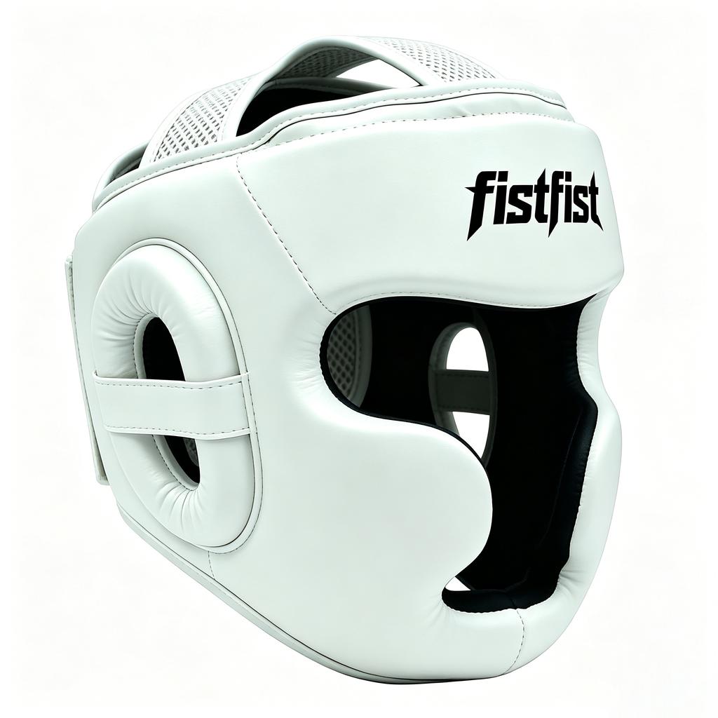 Custom OEM ODM Microfiber Thickened Boxing Helmet Fully Enclosed Portable Monkey Face Headgear Muay Thai Sanda Training Gear
