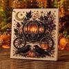Interactive Parent Child Crafts Halloween Faux Pearl Art Kit, Pumpkin Ghost DIY Painting Niche Craft Sets for Adults 3D Bead Set Adults, Handmade Wall