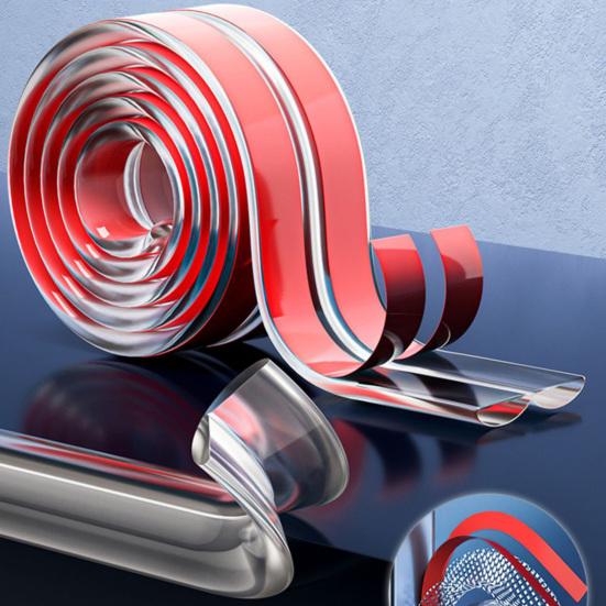 1 Set Bumper Strip Transparent Silicone Furniture Corner Protectors Baby Proofing Edge Safety Bumper for Home