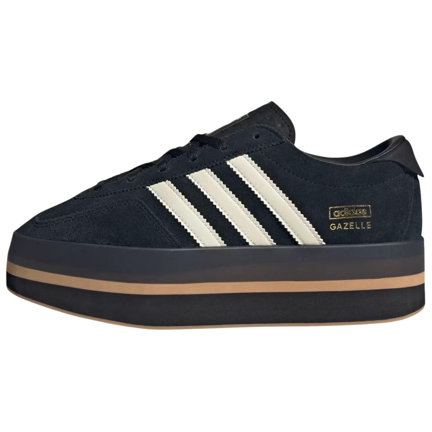 Gazelle Wmns Adidas Originals Stack  Черный Кремовый Каучук  Женские JS0239 42
