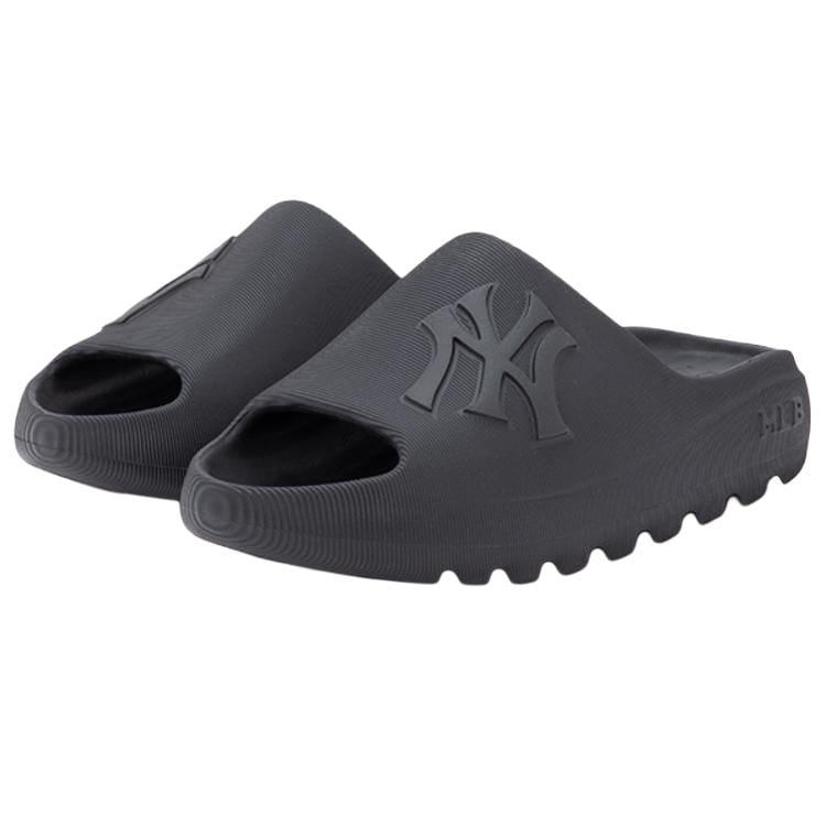 MLB New York Yankees Stitching Slip Resistant Abrasion Resistant Slide Slippers Unisex Blue 3ALPS0153-BK