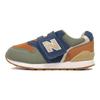 NB 996 V3 Wygodne Rzepy Niskie Buty do Biegania Trampki Dziecięce Zielono Brązowo Niebieskie IZ996ON3