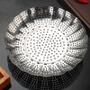 Stainless Steel Steaming Plate Steaming Basket Folding Steaming Insert for Home Kitchen
