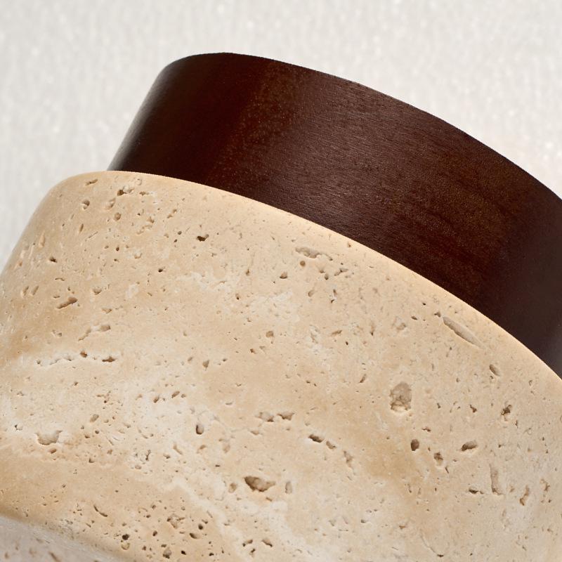 Nordic Wabi-Sabi Yellow Stone Ceiling Light for Hallways & Living Rooms