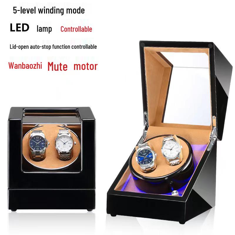High-Gloss Piano Paint Automatic Watch Winder and Storage Box