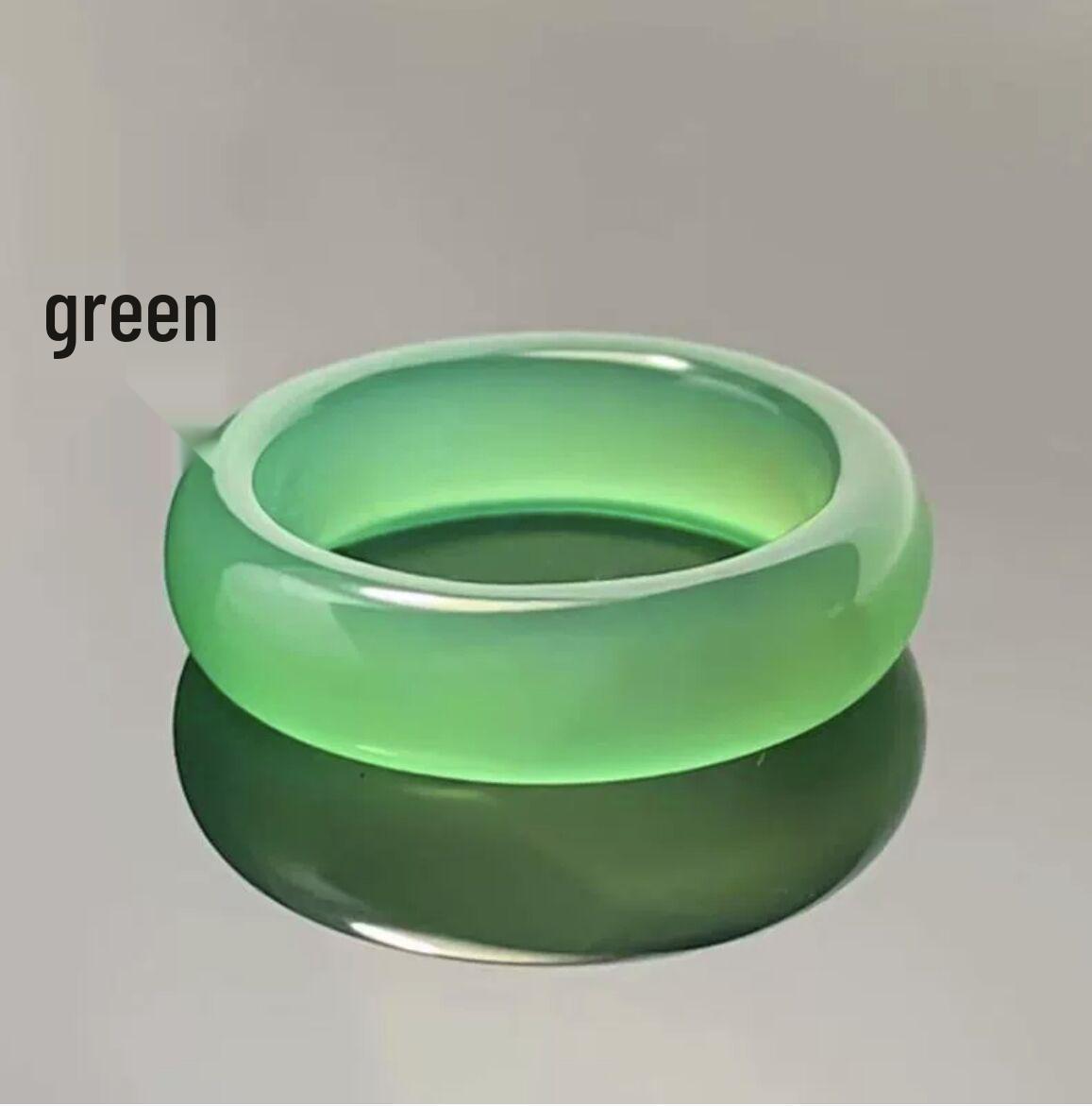 

Natural Agate Handheld Ring & Pendant DIY Accessories зелёный