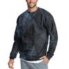 Men's Casual Fashion Printed Round Neck Pullover Sweatshirt