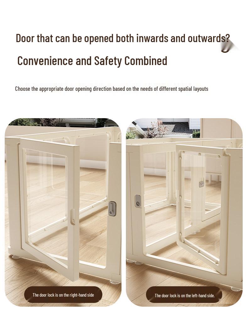 Clear Acrylic Indoor Dog Fence & House for Small Breeds