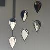 3Pcs Self-Adhesive Acrylic Mirror Wall Stickers Wall Mount Wall Decals  Bedroom Decor