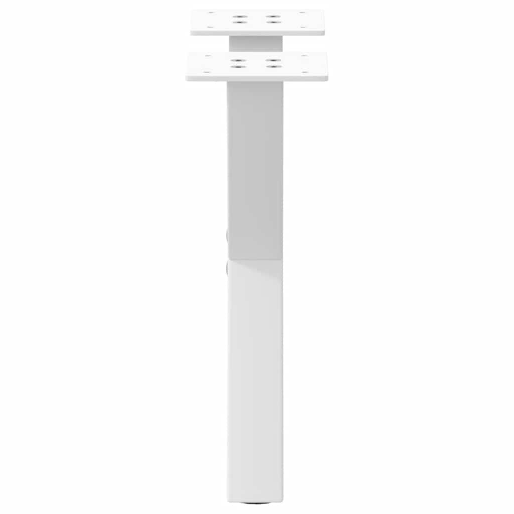 Vidaxl Coffee Table Legs, 2 Pcs, White, 40X(30-31) Cm, Steel