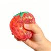 Clear Glitter Strawberry Squeeze Toy Slow Rebound Stress Relief Simulated Fruit Fidget Toy Anti-anxiety Sensory Ball Decompression
