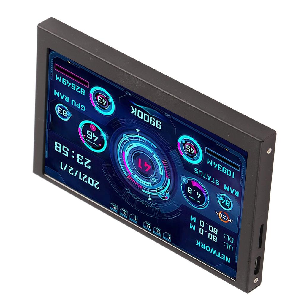 PC CPU Data Monitor 5in IPS USB C TYPE C for PC Temperature Display Screen PC CPU GPU RAM Data Monitor